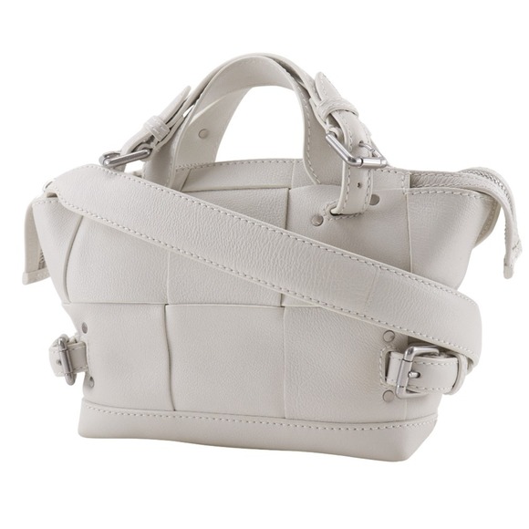 BOTTEGA VENETA White Leather Intrecciato Bag - Picture 2 of 16